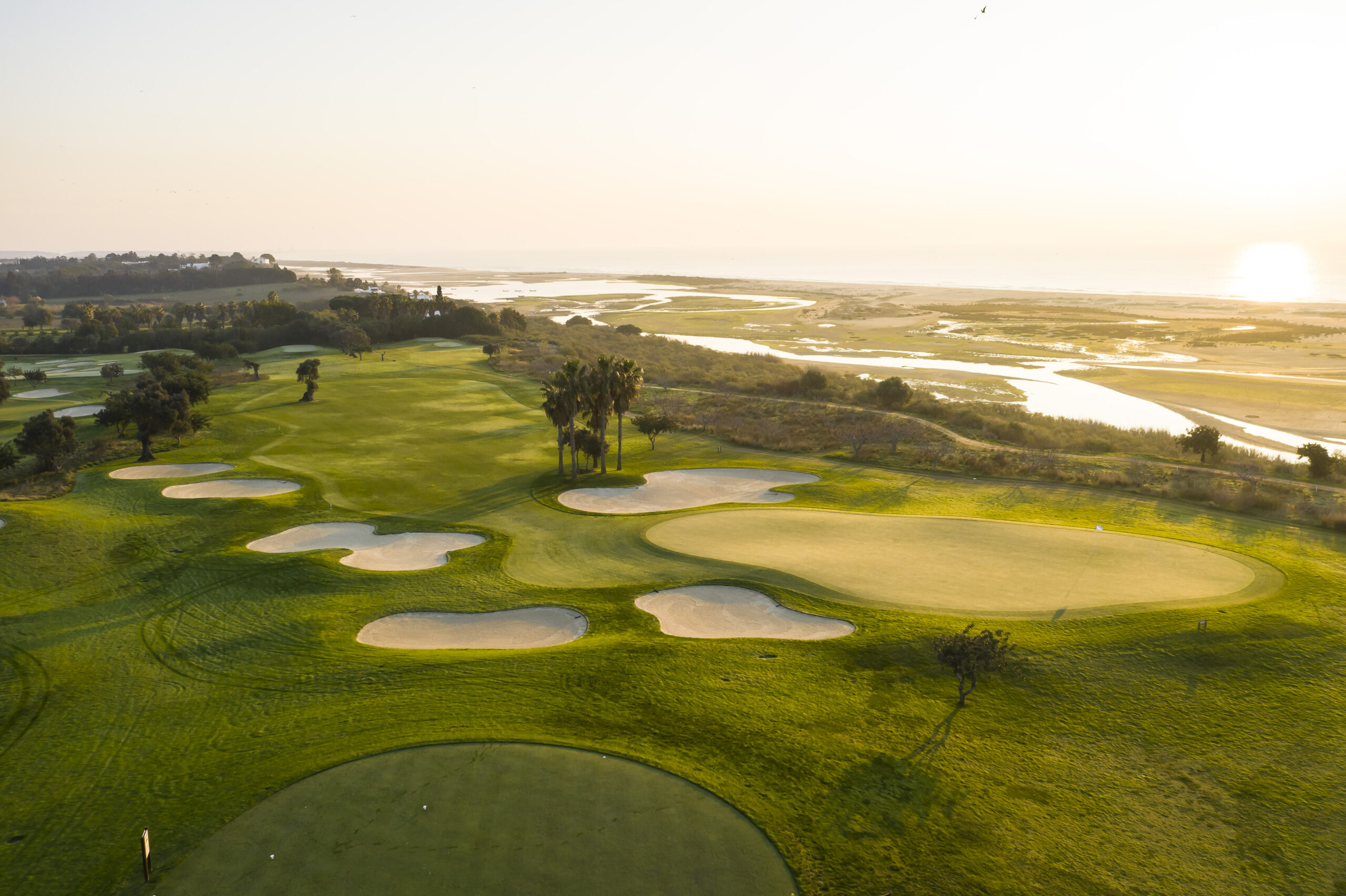 Quinta da Ria 12 aerial sunrise - WeLoveGolfTravel